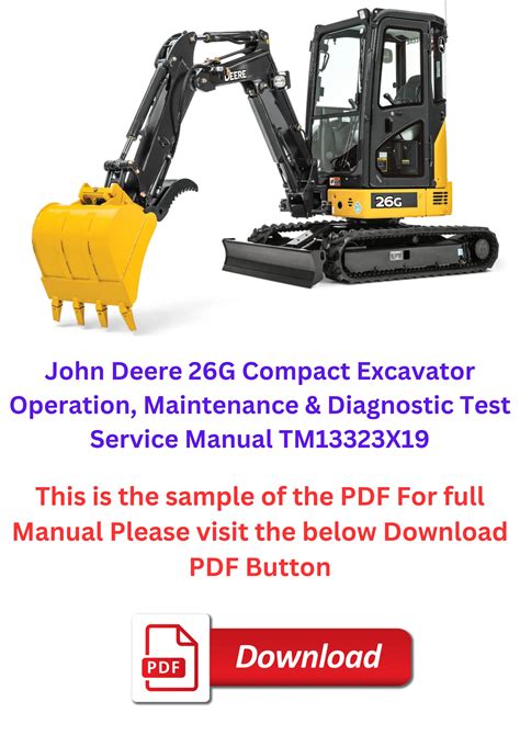 john deere 26g maintenance schedule